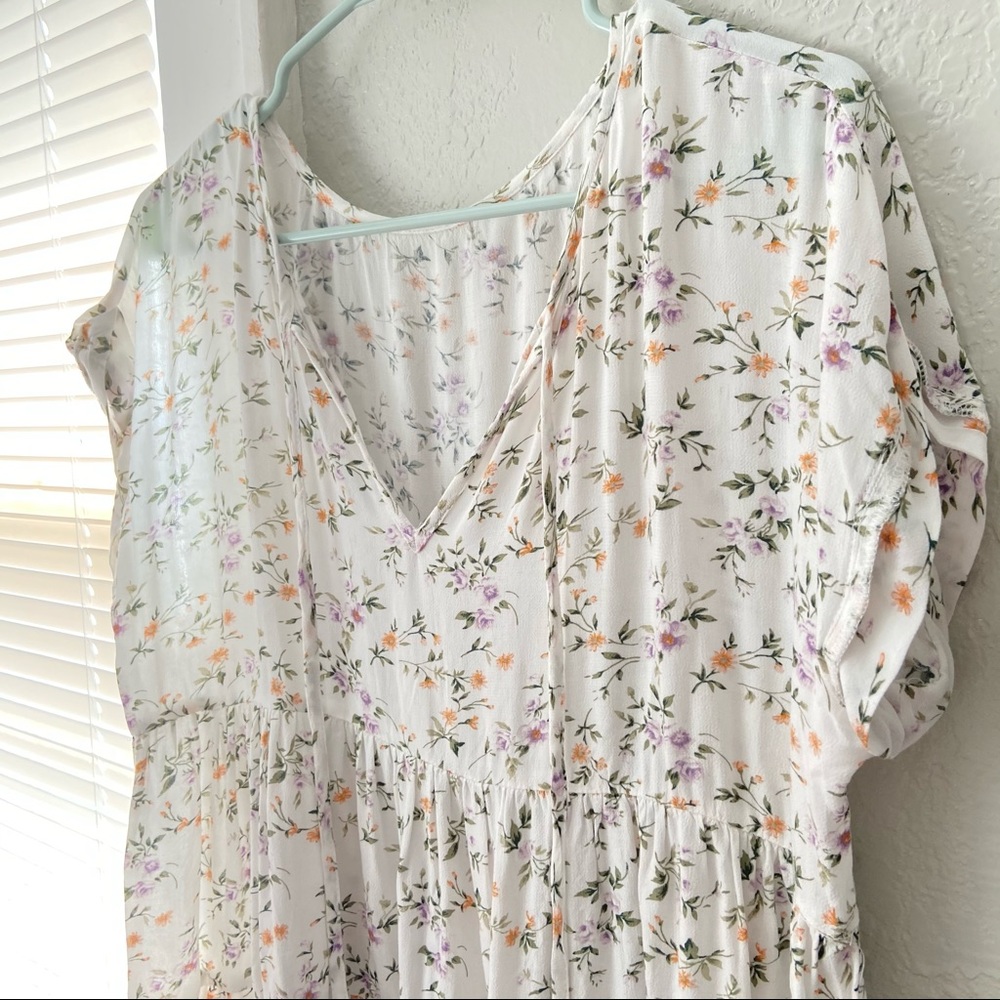 Floral babydoll tee